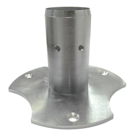 Fixation embase triangle borne de jardin