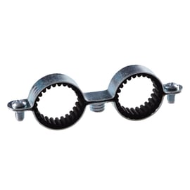 Collier de fixation acier double isophonique