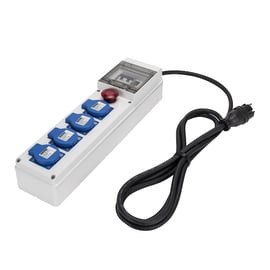 Coffret électrique de chantier monophasé Q-DIN 5 - 16 A - 4 PC - 230 V + AU + câble