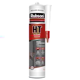 Mastic silicone haute température HT rouge 300 ml