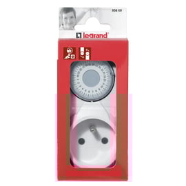 Programmateur ménager journalier - Intensité : 16 A - Tension : 230 V - Coloris : blanc