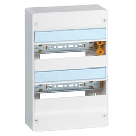 Coffret électrique DRIVIA - 13 modules - 2 rangées - avec borniers - blanc