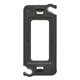 Support à vis pour Mosaic - Céliane - Soliroc pour 1 module - 1 poste - noir