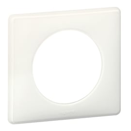 Plaque pour appareillage CELIANE LAQUE - 1 poste - blanc