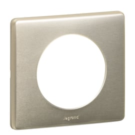 Plaque pour appareillage CÉLIANE - 1 poste - titane