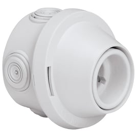 Douille patère PLEXO pour lampe - culot E27 - gris