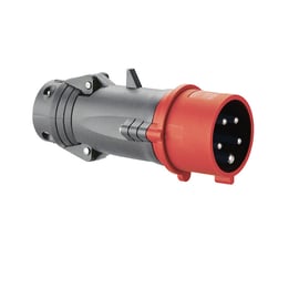 Fiche mobile droite industrielle HYPRA 3P+N+T 380V à 415V plastique
