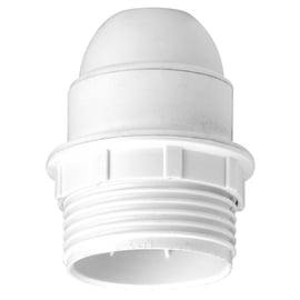 Douille culot E27 à raccord fileté et simple bague matière isolante - 4A - 100W