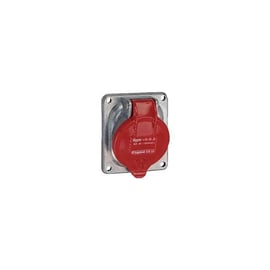 Prise fixe d'appareillage industriel HYPRA 32A 380-415V 3P+T métal - 32 A - 94 x 84