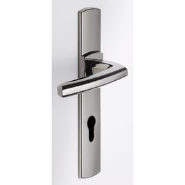 Ensemble sur petite plaque SCULT chromé velours