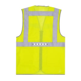 Gilet haute visibilité jaune SAFARI AIR LED