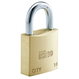 Cadenas à clé laiton CITY varié avec 3 clés