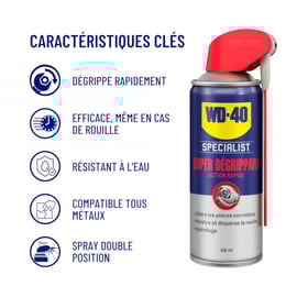Super dégrippant SPECALIST action rapide - 400 mL net - aérosol