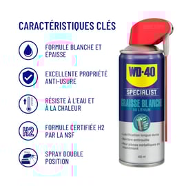 Graisse blanche au lithium SPECIALIST - 400 mL - aérosol