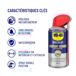 Lubrifiant pour serrures SPECIALIST - 250 mL