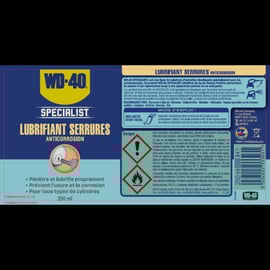 Lubrifiant pour serrures SPECIALIST - 250 mL