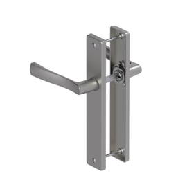 Ensemble sur grande plaque FLEX chromé satin