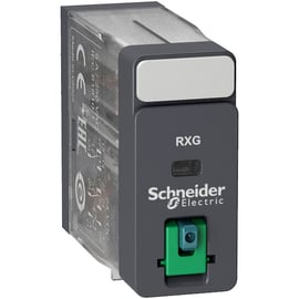 Relais interface débrochable Harmony Relay RXG - 24 VCC - 2 F/O - bouton de test verrouillable