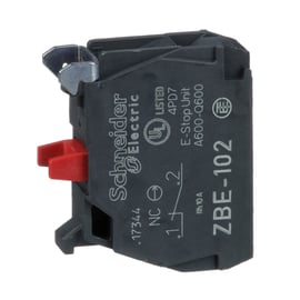 Bloc de contact ZBE - 22 mm - 1NF - vis-étrier