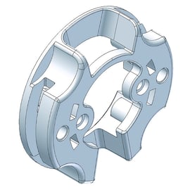 Support plastique standard pour moteur de volet roulant TM2 35