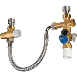 Kit de sécurité pour chauffe-eau KMIXVE - laiton chromé - 3/4''