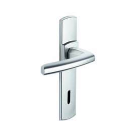 Ensemble sur grande plaque SCULT chromé velours