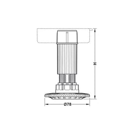 Pied de meuble réglable sans embase AXILO