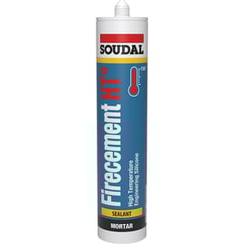 Mastic réfractaire FIRECEMENT HT - 310 ml - noir
