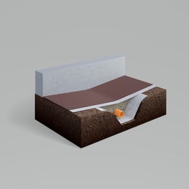 Nappe drainante Delta MS- 560 g/m² en rouleau de 2,0 x 20 mètres