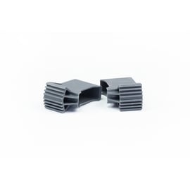 Sabot enveloppant à embase pour échelle Gris 66X22 mm par Paire