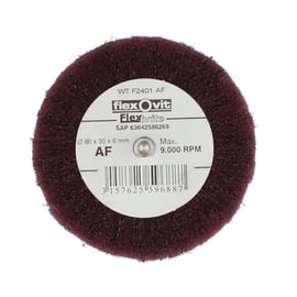 Roue abrasif incorporé FLEXBRITE - 60 x 30 x 6 mm - Grain 4 (fin)