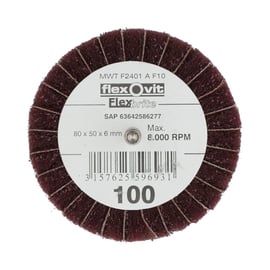 Roue à lamelles mixte Clean and Bland - Ø 80 mm - Grain 5 (très fin)