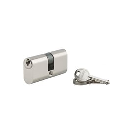 Cylindre ovale 2 entrées 30 x 30 mm laiton nickelé