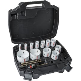 Coffret de 12 scies trépans HSS EASY-CLIP + accessoires - 16 à 76 mm