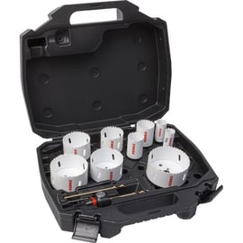 Coffret de 9 scies trépans HSS EASY-CLIP + accessoires - 22 à 86 mm