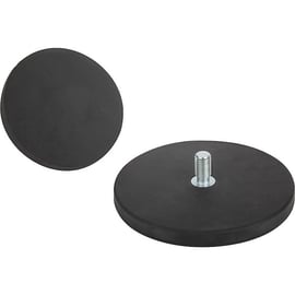 Aimant plat 09116 - Diamètre ou largeur 88 mm - Longueur ou hauteur 8,2 mm - Force d'attraction 420 N