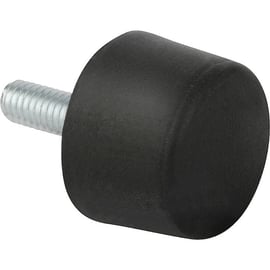 Tampon en caoutchouc à visser - Diamètre extérieur 25 mm - Hauteur 17 mm - Filetage M06