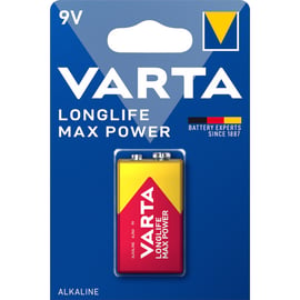 Pile LONGLIFE POWER MAX - 6LR61/LR61 - 9 V - blister de 1