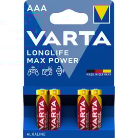 Pile LONGLIFE POWER MAX - LR3/AAA - 1,5 V - blister de 4
