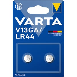 Pile bouton alcaline V13GA LR44 - Type de pile : LR44 - Tension : 1,5 V - Nombre de piles : 2 - Type de conditionnement : blister