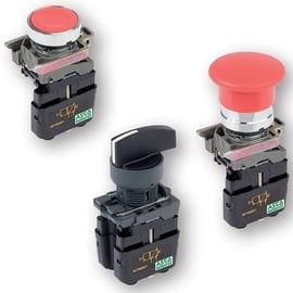 Tête de commande métal bouton coup de poing série 307