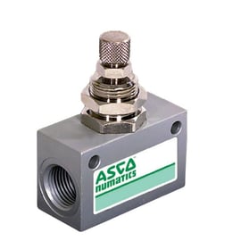 Régleur de débit pneumatique en ligne encastrable série 346 - NBR,aluminium - G1/2