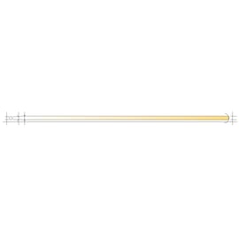 Manche de balai de cantonnier 150 cm en bois dur version économique