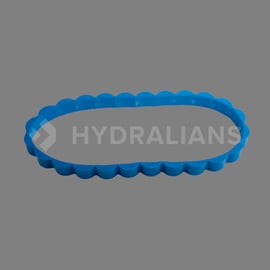 Chenille bleue sweeper