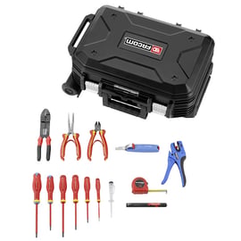 Valise de Maintenance avec 14 outils isolés pour électricien BV.R30CM2PB