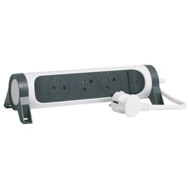 Rallonge multiprise avec bloc prise rotatif - cordon 1,5 m - 3G1