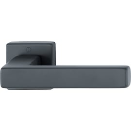 Ensemble sur rosace carrée TOULON noir mat F9714
