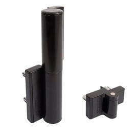 Ferme-portail avec charnière hydraulique TIGER argent