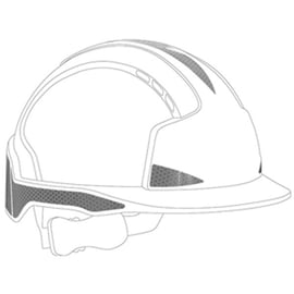Bandes réfléchissantes CR2 gris pour casques EVOLite® (lot de 10)