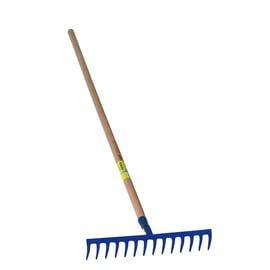 Râteau à 16 dents courbées avec manche en bois de 1,5 mètres